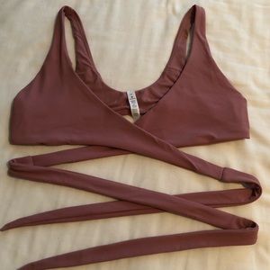 Lulu Lemon Cross Tie Yoga Top